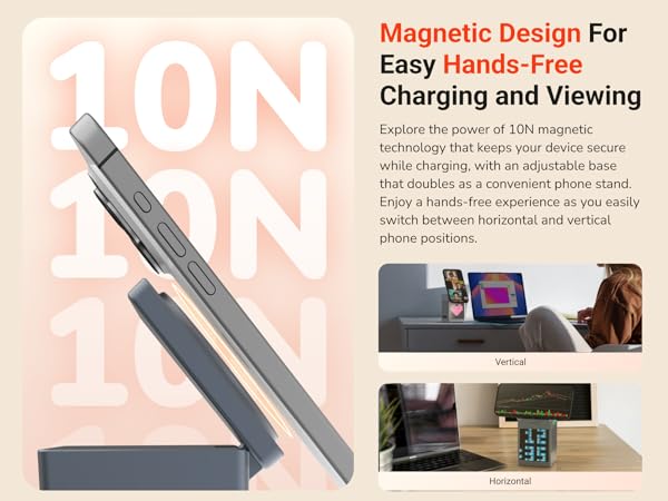 Magnetic Design for Easy Hands-Free Charging and Viewing