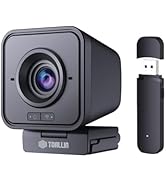 TOALLIN 1080P HD Wireless Webcam for PC, Built-in Noise-Canceling Microphone, Wireless Computer C...