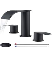 Ultimate Unicorn Black Bathroom Sink Faucet 3 Hole - 8 Inch Rv Vanity Lavatory Utility Faucets Ce...