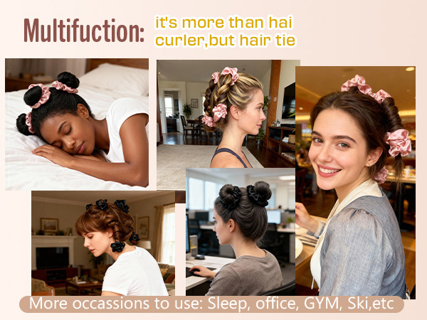 hair rollers heatless curlers curls curler curling overnight rods curl roller women curly