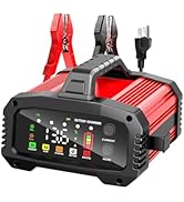 YONHAN 25Amp Battery Charger, 12V/24V Lifepo4 Lead Acid, Fully-Automatic Smart 8-Stage Trickle Ch...
