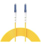 Buacoz 7.5Meters 25ft LC/UPC-LC/UPC Single-Mode Fiber Optic Cable LC to LC OS2 Jumper Optical Pat...