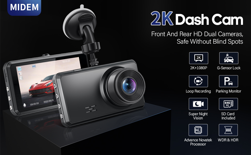 dash cam front and rear