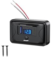 WNNBTOVN 90W USB Outlet,Surface Mount,Dual USB C Ports,One USB A Ports, Cigarette Lighter Replace...