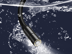 Snake Camera Sewer Inspection Camera with 8 LED Lights 3 Accessories Semi-Rigid Cable 5M 16.5FT
