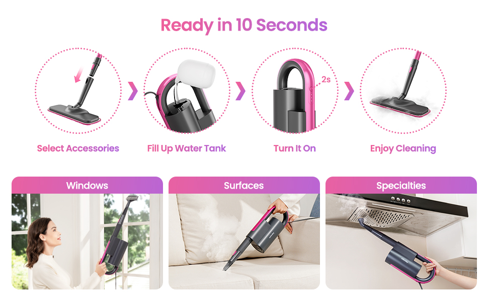 Fast heat-up in 10 seconds, and suitable for various scenarios