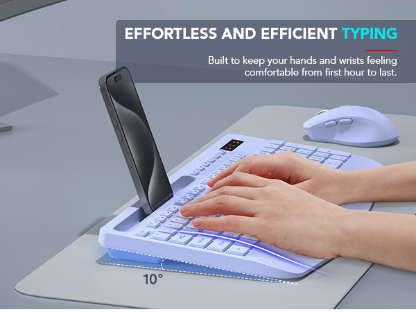 comfort typing