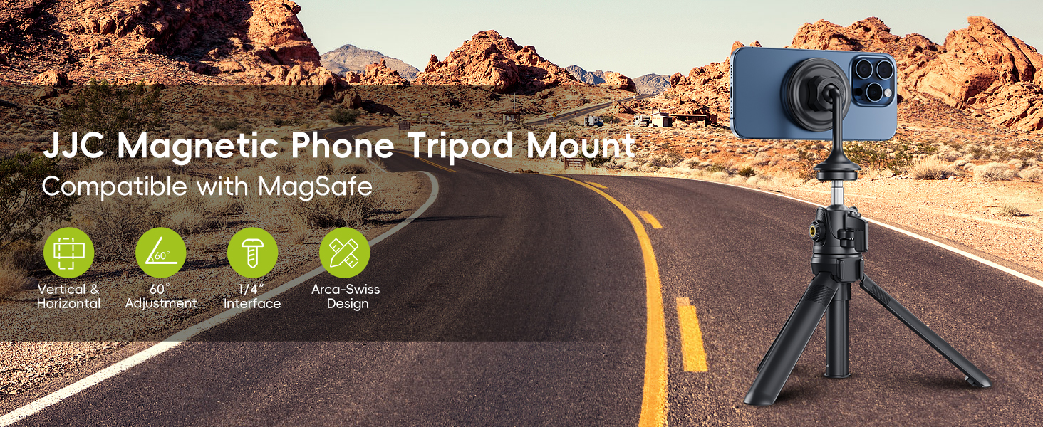 magnetic phone tripod mount