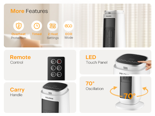 remote control, carry handle and LED display