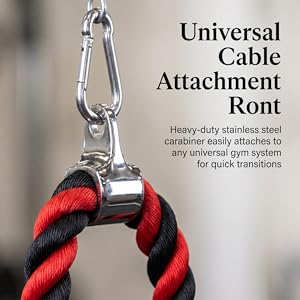 tricep pull down attachment tricep rope cable attachment rope attachment for cable machine gym rope
