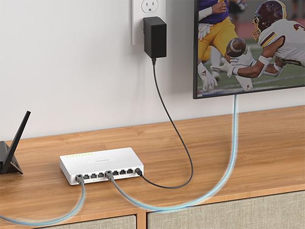 Connect the Ethernet Port of Your Wired Devices to the Network Switch