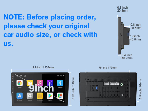 10&amp;#34; wireless double din car stereo