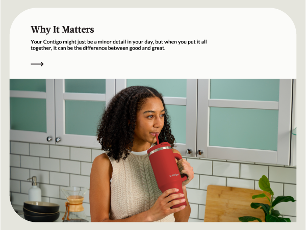 Contigo matters girl sip red kitchen detail great cute trendy life washable daily use straw best