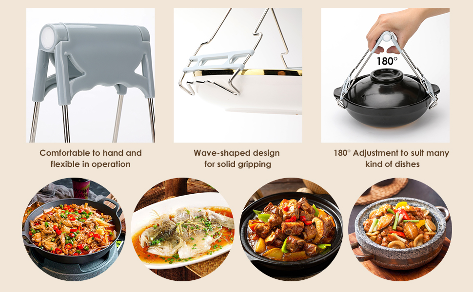 hot plate gripper,dip clips for plates,anti scald bowl holder clip,plate dip clips