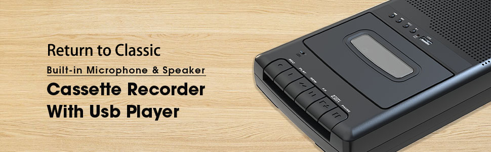 portable Cassette tape recorder