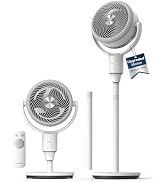PELONIS Pedestal Fan, Air Circulator, Ultra OmniFlow (135°+90°Auto Oscillation), Quiet Floor Fan ...