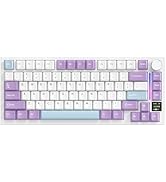 ATTACK SHARK X820 Ultra Wireless Gaming Mechanical Keyboard with TFT Smart Display&Knob,75% Hot S...