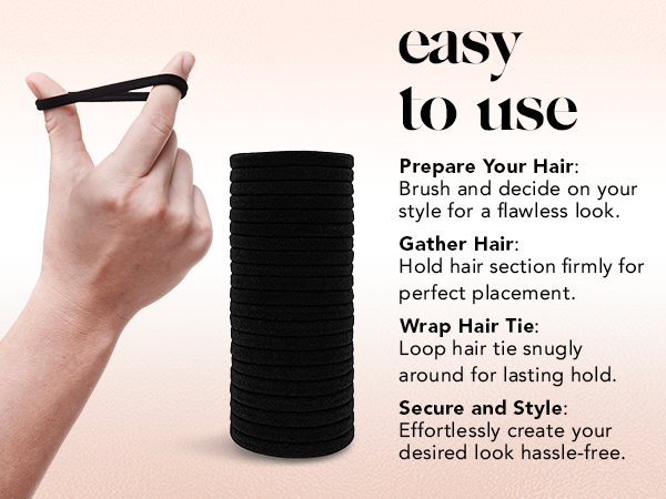 trendy kid hairtyes black large slips comb elastic tiee adult teenage beauty trends pack mujer
