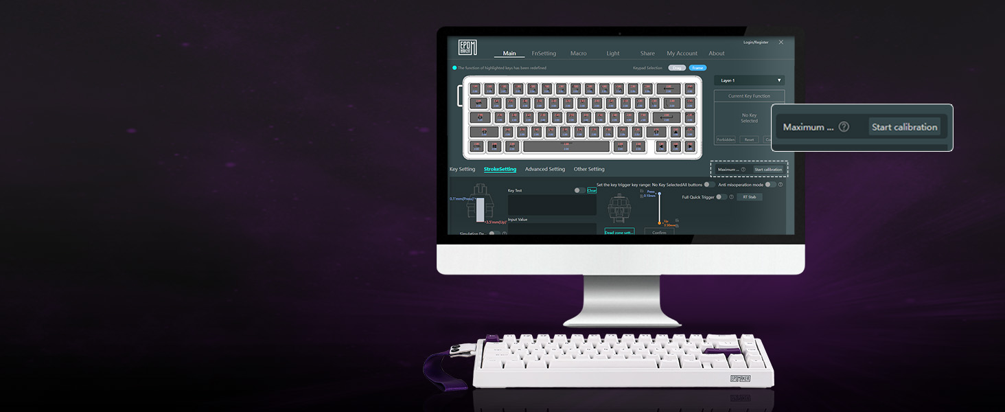 HE68 Wired Magnetic Gaming Keyboard