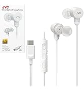 JVC Wired USB-C Earbuds - Noise Isolation - DAC - Hi-Res Audio - Built-in Mic with Mute - Comfort...