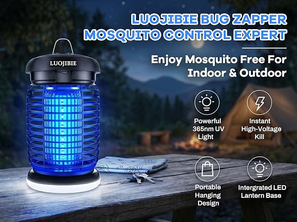 LUOJIBIE Bug Zapper for Outdoor