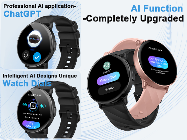 Bluetooth Call Message Reminder Voice Assistant smart watch