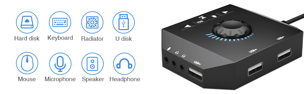 USB Hub Audio Adapter