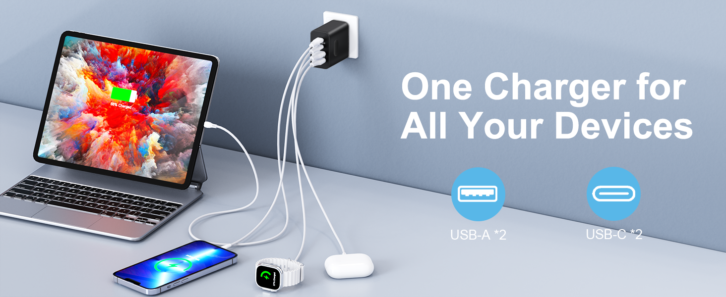usb a and c wall charger