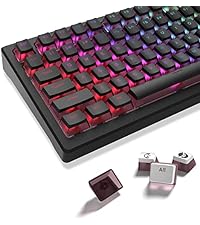 Womier Japanese Cute Keycaps - PBT Keyboard Keycaps Custom Shine Through Backlit 60 65 75 100 Percen...