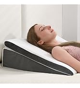Vekkia 2PCS Wedge Pillow for Sleep Apnea,Wedge Pillow for Acid Reflux,Independent Memory Foam for...