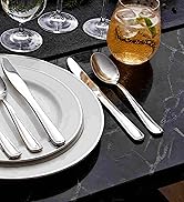 WDF 300 Pieces Silver Plastic Silverware - Plastic Silverware Heavy Duty - 100 Forks 100 Knives 1...