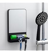 TAILI Shower Mirror Fogless for Shaving, Shaving Mirror for Shower with Razor Holder Hook, Anti F...
