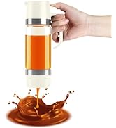Aelga Coffee Syrup Dispenser, 12 OZ Glass Syrup Bottles with Handle, No Drip Pouring, Coffee Bar ...
