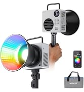 NEEWER HB80C RGBWW LED Video Light with 72Wh Battery 100W PD Fast Charging | 80W Mini RGB COB Con...