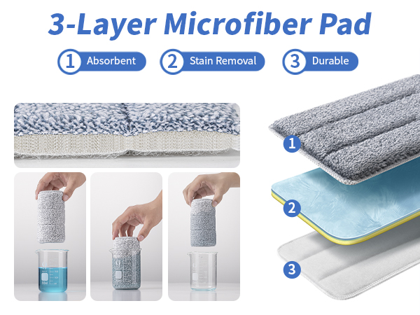 mop flat squeeze mop and bucket