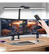 Upgraded LED Desk Lamp for Home Office, 24W Eye-Caring Table Lamp with Remote Control &amp; Charging ...