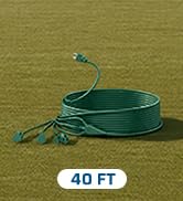 DEWENWILS Outdoor Extension Cord 1 to 3 Splitter for Outdoor Lights, 3 Prong Outlets Plugs, Max 2...