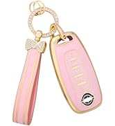 PIFOOG 2023 Rogue Key Fob Cover for Nissan Pathfinder 2024 5 Button Pink Car Key Accessories Smar...