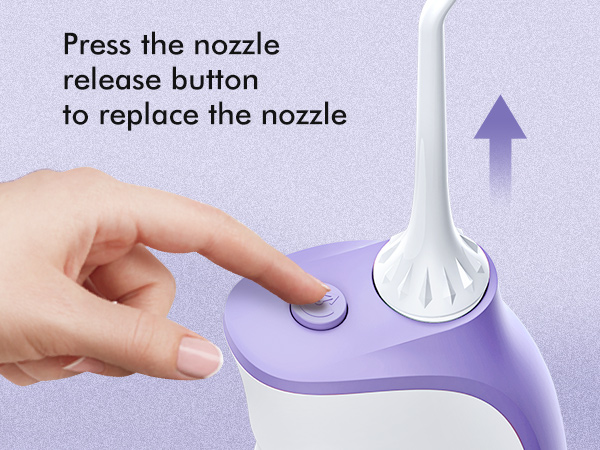 press the nozzle release button to replace the nozzle
