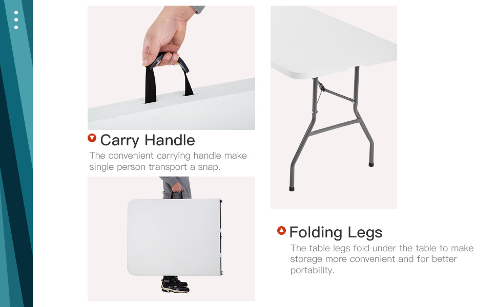 folding table 6ft