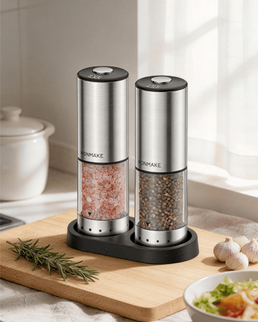 Electric Salt and Pepper Grinder Set