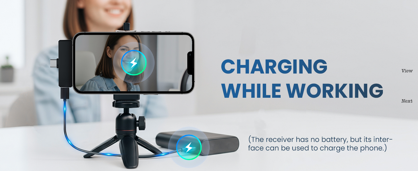 CHARGING WHILE WORKING