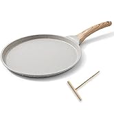 Bobikuke 10 inch Crepe Pan, Nonstick Pan for Crepes Omelette Tortillas, Dosa Tawa Tortilla Pan, G...