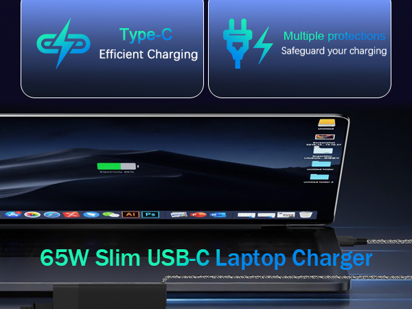 65W USB C Laptop Charger