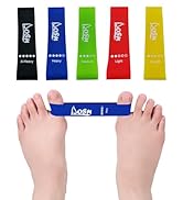 Toe Stretcher Bands - 5 Packs Toe Spacers for Bunion Correction, Hallux Valgus Corrector, Foot St...