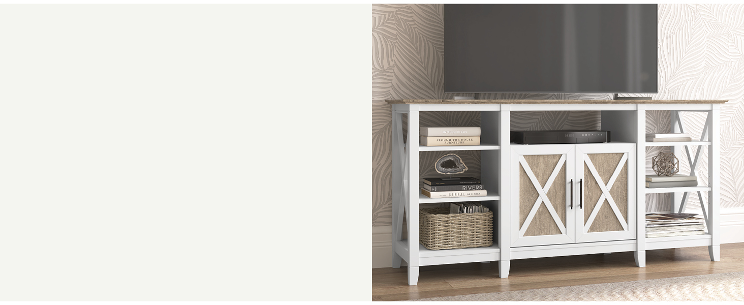 tv stand with storage media cabinet entertainment center shelves tall modern farmhouse 55 60 65 inch