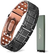 MagEnergy Copper Bracelet for Men, 3X Strength Magnetic Bracelet, 99.99% Pure Copper Jewelry Gift...