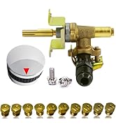 MCAMPAS Natural Gas Regulator Control Valve with LP Gas Orifices Nozzle Conversion Kit for Outlan...