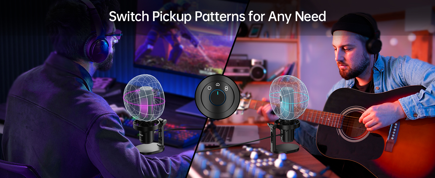 Microphone usecase scenario with Cardioid Pattern