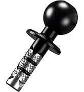 LOKTENWO Motorcycle Metal Fork Stem Mounting Base with 1" TPU Ball - Fits Stem Tube Holes 12mm to...